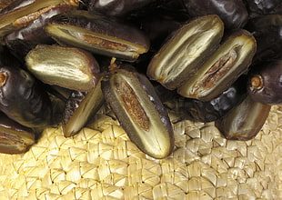 close view of black vegetables